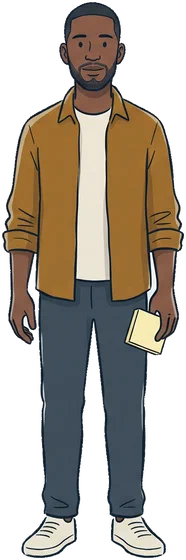 Illustration of Malik Osei
